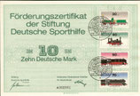 DSH Förderungszertifikat - 1975    10 DM  Berlin