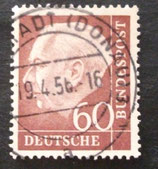 Bund 0190 -  60 Pfg  gest.  Heuss