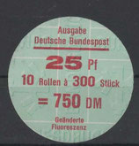 Bund 0996    25 Pf   Verschluss- Stangendeckel