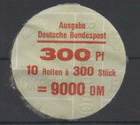 Bund 1348    300 Pf   Verschluss- Stangendeckel