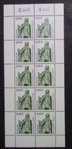 Bund 2375 Bach-Denkmal Leipzig  Kleinbogen  40 ct   SWK  **