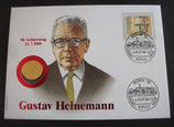 Numisbrief Gustav Heinemann  - 1 DM