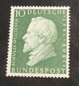 Bund 0293  10 Pf  Schulze - Delitzsch  **