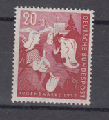 Bund 0154 Jugendmarken 1952  **