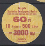 Berlin 0611  -  60 Pf Burgen und Schlösser  - R500er  Verschlußteller  Type VI