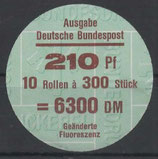 Bund 0998    210 Pf   Verschluss- Stangendeckel  der  300er Rolle