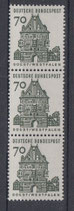 Bund 0460 RM   70 Pf Osthofentor R03 3er-Streifen