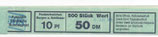 Bund 0913  10 Pf   Banderole  von  500er Rolle