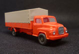 MAN  415  rot  Pritsche mit Plane statt Tank