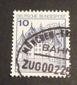 Bund 0913  10 Pf gest.     -  Zugstempel