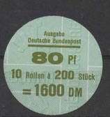 Bund 1140    80 Pf   Verschluss- Stangendeckel  der  200er Rolle