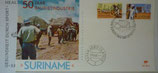 Suriname  Brief  echt gelaufen