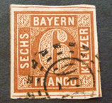 AD Bayern 004   6 Kreuzer braunton  gest.