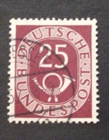 Bund 0131     25 Pf  Posthorn  gest