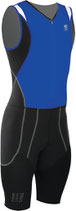 CEP Herren Triathlon Compression Skinsuit - Blau/Schwarz