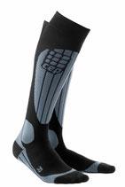 CEP Skiing Compression Socks - Grau/Schwarz