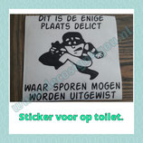 Toilet sticker