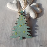 X-MAS Holz Tanne mit Schnur Nr. C
