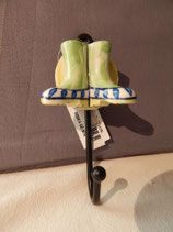 handbemalter Kleiderhacken, Stiefel
