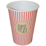 B1 Kaffeebecher aus Pappe 200ml, Motiv "Kaffeebohnen", Coffee to Go (100 Stück)