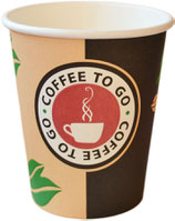 B1 Coffee To Go Becher ppk 200ml beschriftet Coffee Cup "Coffeetime" (100 Stück)