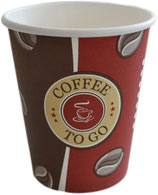 B1 Coffee To Go Becher ppk 200ml, 8OZ, beschriftet Topline (100 Stück)