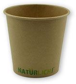 Espressobecher ,Coffee To Go Becher ppk 100ml, 4oz braun Kraft "Natürlich" (100 Stück)