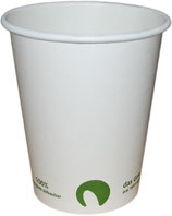 B2 Bio Coffee To Go Becher ppk 300ml Coffee Cup weiß, Kaffeebecher kompostierbar (100 Stück)