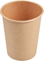 B1 Coffee To Go Becher ppk 200ml, 8oz braun Kraft (100 Stück)
