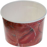 Bio Eisbecher 135ml rot aus Pappe, PLA, 75x 50mm