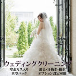 ウェディングドレスクリーニング＋窒素ガス入り真空パック
