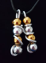 HIPPY HOPPY  DEKOPERLEN DOPPELT SILBER ORANGE