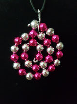 RUNDE SCHNECKE SILBER-PINK