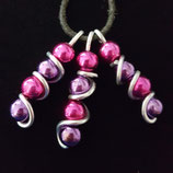 HIPPY HOPPY  DEKOPERLEN DREIFACH PINK VIOLETT