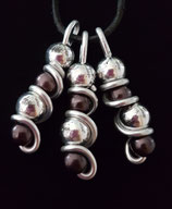HIPPY HOPPY  WACHSPERLEN DREIFACH BRAUN SILBER