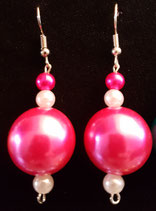 PERLEN GROSS MIT WEISS PINK