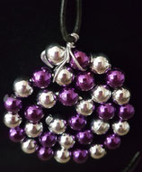 RUNDE SCHNECKE SILBER-VIOLETT