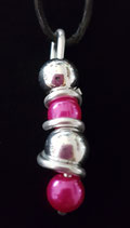 HIPPY HOPPY  WACHSPERLEN EINFACH PINK SILBER