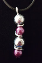 HIPPY HOPPY  WACHSPERLEN EINFACH VIOLETT SILBER