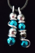 HIPPY HOPPY  DEKOPERLEN DOPPELT SILBER BLAU