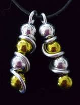HIPPY HOPPY  DEKOPERLEN DOPPELT SILBER GELB