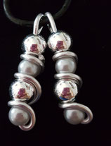 HIPPY HOPPY WACHSPERLEN DOPPELT SILBER SILBER
