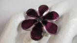 BI 142 - Bague "fleur" prune