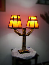 double table lamp lighting