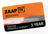 6 mois renouvellement d'abonnement de ZaapTV