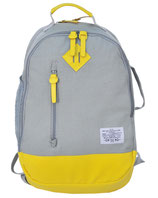 Rucksack im Stoff Design mit Leder