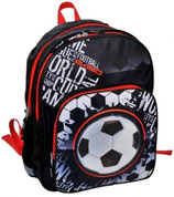 Kinder-Rucksack  Fußball  in den Farben Schwarz/Rot
