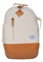 Rucksack im Stoff Design mit Leder