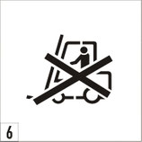 Gabelstapler hier nicht nicht ansetzen 170 mm