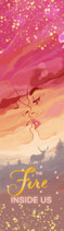 Lesezeichen "The Fire inside us"
